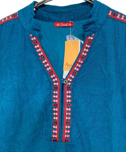 Amina（アミナ）Amina (アミナ) スアリーワンピース ブルー サイズ:記載なしの古着・服飾アイテム