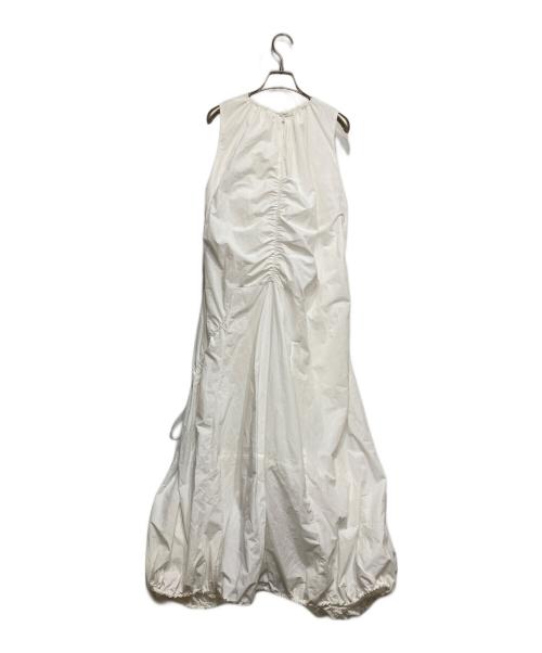 emmi（エミ）emmi (エミ) ナイロンギャザーボリュームワンピース ホワイト サイズ:1の古着・服飾アイテム