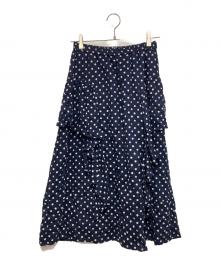 Jane Marple Dans Le Salon（ジェーンマープルネザーランドル サロン）の古着「ドットスカート」｜ネイビー