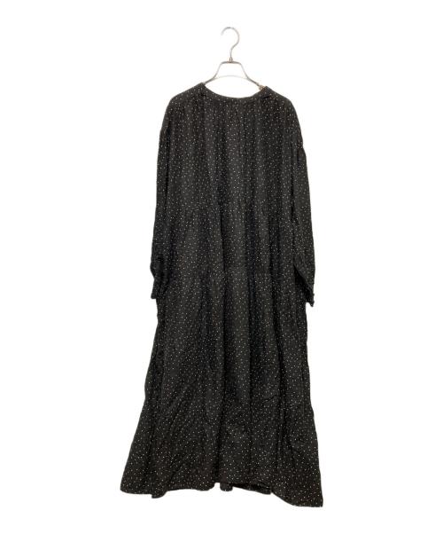 NATURAL by Studio Clip（ナチュラル バイ スタディオ クリップ）NATURAL by Studio Clip (ナチュラル バイ スタディオ クリップ) リネンブレンドドットワンピース ブラック サイズ:FREEの古着・服飾アイテム