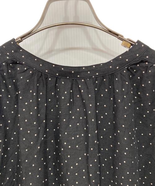 NATURAL by Studio Clip（ナチュラル バイ スタディオ クリップ）NATURAL by Studio Clip (ナチュラル バイ スタディオ クリップ) リネンブレンドドットワンピース ブラック サイズ:FREEの古着・服飾アイテム