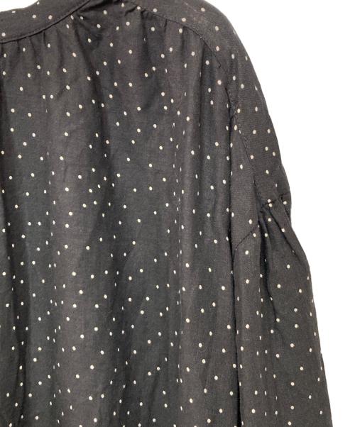 NATURAL by Studio Clip（ナチュラル バイ スタディオ クリップ）NATURAL by Studio Clip (ナチュラル バイ スタディオ クリップ) リネンブレンドドットワンピース ブラック サイズ:FREEの古着・服飾アイテム