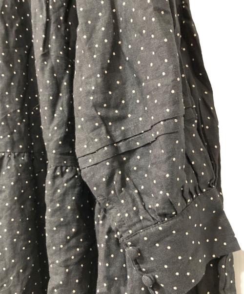 NATURAL by Studio Clip（ナチュラル バイ スタディオ クリップ）NATURAL by Studio Clip (ナチュラル バイ スタディオ クリップ) リネンブレンドドットワンピース ブラック サイズ:FREEの古着・服飾アイテム