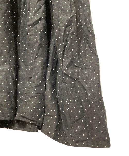 NATURAL by Studio Clip（ナチュラル バイ スタディオ クリップ）NATURAL by Studio Clip (ナチュラル バイ スタディオ クリップ) リネンブレンドドットワンピース ブラック サイズ:FREEの古着・服飾アイテム