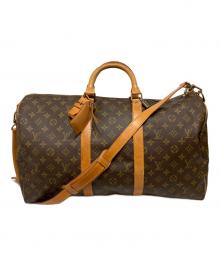 LOUIS VUITTON（ルイ ヴィトン）の古着「キーポル・バンドリエール50　ボストンバッグ」｜ブラウン