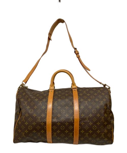 LOUIS VUITTON（ルイ ヴィトン）LOUIS VUITTON (ルイ ヴィトン) キーポル・バンドリエール50　ボストンバッグ ブラウンの古着・服飾アイテム