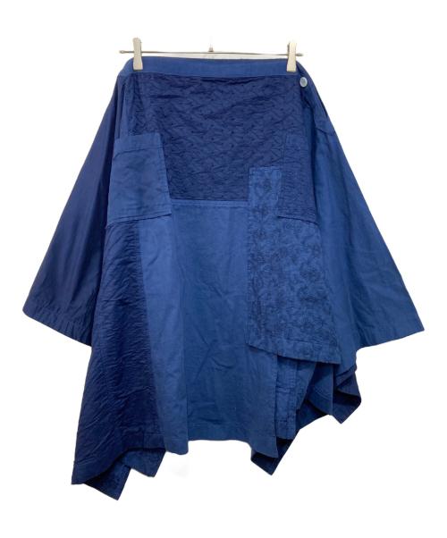 TAO COMME des GARCONS（タオ コムデギャルソン）TAO COMME des GARCONS (タオ コムデギャルソン) 24SSデニムパッチ染めスカート インディゴ サイズ:Mの古着・服飾アイテム