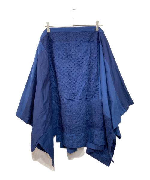 TAO COMME des GARCONS（タオ コムデギャルソン）TAO COMME des GARCONS (タオ コムデギャルソン) 24SSデニムパッチ染めスカート インディゴ サイズ:Mの古着・服飾アイテム