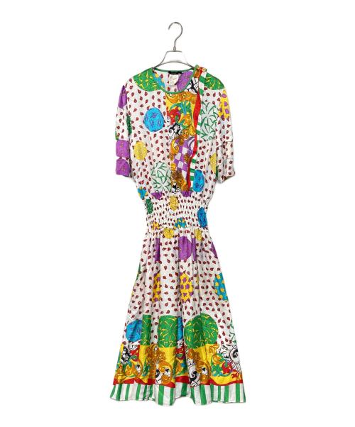 diane freis（ダイアンフレイス）Diane Freis (ダイアンフレイス) ヴィンテージプリントワンピース マルチカラー サイズ:記載なしの古着・服飾アイテム