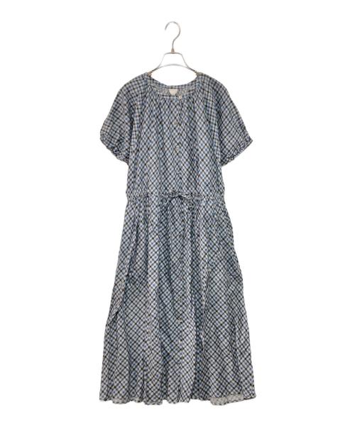 TSUHARU by samansa Mos2（ツハル バイ サマンサモスモス）TSUHARU by Samansa Mos2 (ツハル バイ サマンサモスモス) ブラウスワンピース グレー サイズ:Fの古着・服飾アイテム