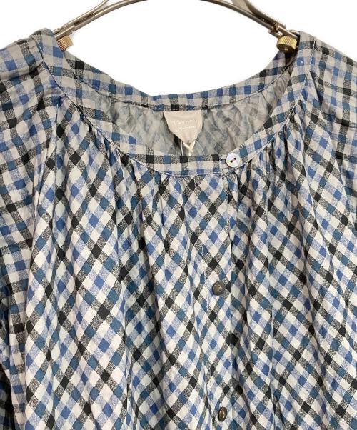 TSUHARU by samansa Mos2（ツハル バイ サマンサモスモス）TSUHARU by Samansa Mos2 (ツハル バイ サマンサモスモス) ブラウスワンピース グレー サイズ:Fの古着・服飾アイテム