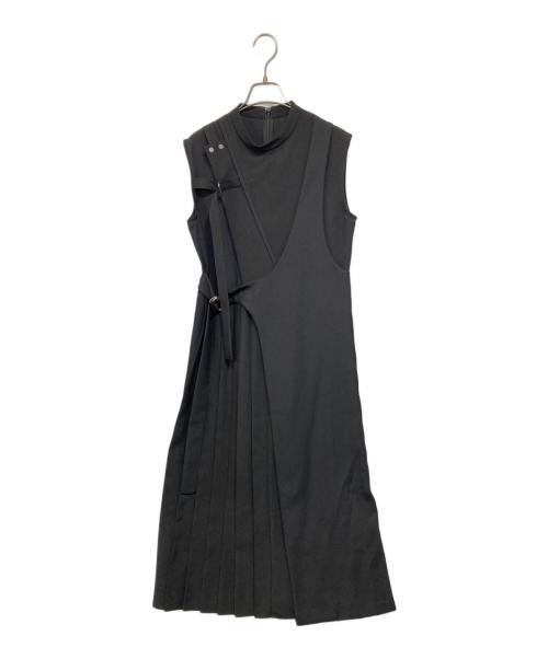 UNITED TOKYO（ユナイテッドトーキョー）UNITED TOKYO (ユナイテッドトーキョー) アシメクロスレイヤードワンピース ブラック サイズ:2の古着・服飾アイテム