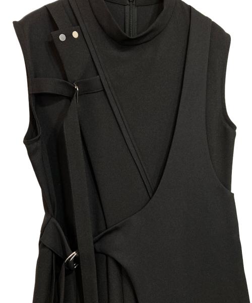 UNITED TOKYO（ユナイテッドトーキョー）UNITED TOKYO (ユナイテッドトーキョー) アシメクロスレイヤードワンピース ブラック サイズ:2の古着・服飾アイテム