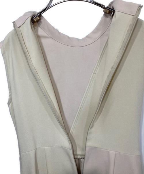 UNITED TOKYO（ユナイテッドトーキョー）UNITED TOKYO (ユナイテッドトーキョー) アシメクロスレイヤードワンピース ベージュ サイズ:2の古着・服飾アイテム