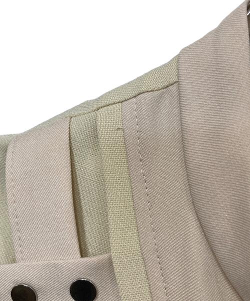 UNITED TOKYO（ユナイテッドトーキョー）UNITED TOKYO (ユナイテッドトーキョー) アシメクロスレイヤードワンピース ベージュ サイズ:2の古着・服飾アイテム