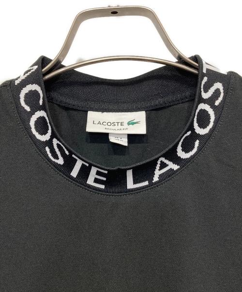LACOSTE（ラコステ）LACOSTE (ラコステ) ウルトラライトピケロゴネックTシャツ ブラック サイズ:US Mの古着・服飾アイテム