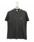 LACOSTE（ラコステ）の古着「ウルトラライトピケロゴネックTシャツ」｜ブラック