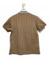 LACOSTE (ラコステ) モノグラムジャカードポロシャツ ブラウン サイズ:US M：8000円
