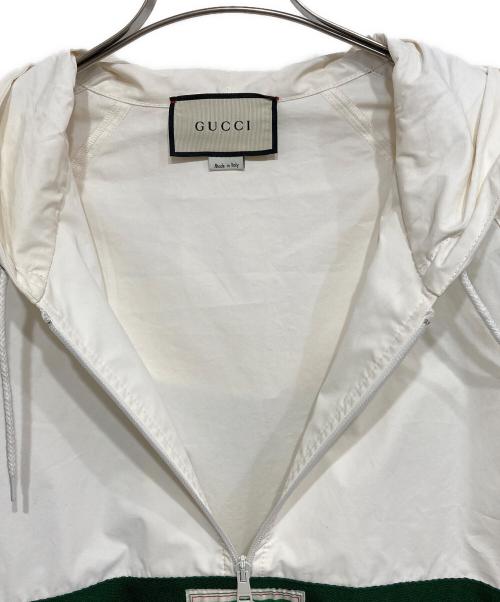 GUCCI（グッチ）GUCCI (グッチ) シェリーラインコットンキャンバスウィンドブレーカー ホワイト サイズ:48の古着・服飾アイテム