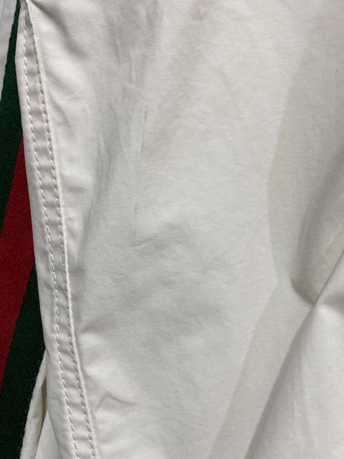 GUCCI（グッチ）GUCCI (グッチ) シェリーラインコットンキャンバスウィンドブレーカー ホワイト サイズ:48の古着・服飾アイテム