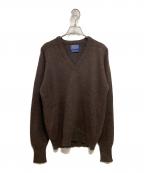 PENDLETONペンドルトン）の古着「ウールVネックニット」｜ブラウン