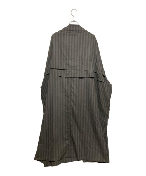 MOYURU（モユル）MOYURU (モユル) ワイドシャツワンピース グレー サイズ:M-Lの古着・服飾アイテム