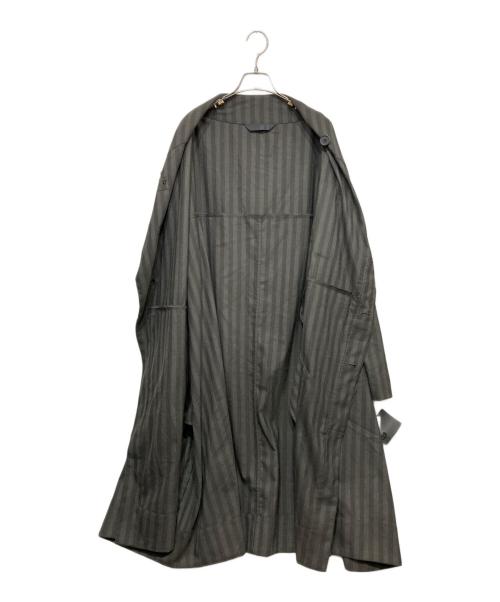 MOYURU（モユル）MOYURU (モユル) ワイドシャツワンピース グレー サイズ:M-Lの古着・服飾アイテム