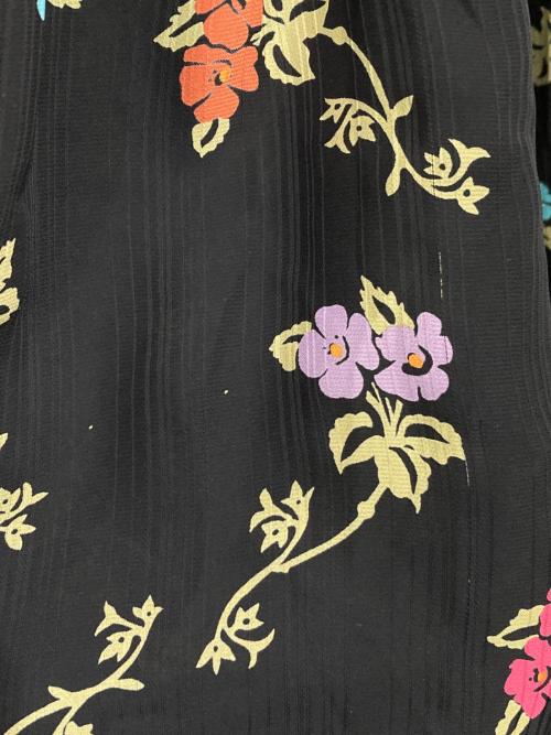 Diane Fries（ダイアンフレイス）Diane Fries (ダイアンフレイス) ヴィンテージ総柄ワンピース ブラック サイズ:記載なしの古着・服飾アイテム