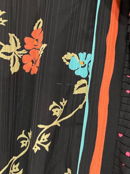 Diane Fries（ダイアンフレイス）Diane Fries (ダイアンフレイス) ヴィンテージ総柄ワンピース ブラック サイズ:記載なしの古着・服飾アイテム