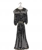 Diane Friesダイアンフレイス）の古着「ヴィンテージ総柄ワンピース」｜ブラック