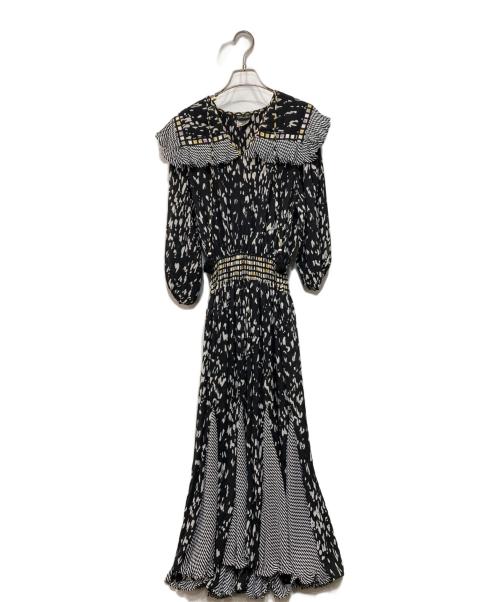 Diane Fries（ダイアンフレイス）Diane Fries (ダイアンフレイス) ヴィンテージ総柄ワンピース ブラック サイズ:FREEの古着・服飾アイテム