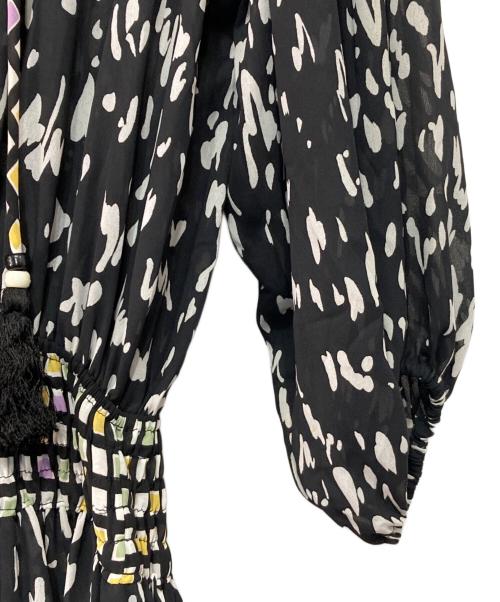 Diane Fries（ダイアンフレイス）Diane Fries (ダイアンフレイス) ヴィンテージ総柄ワンピース ブラック サイズ:FREEの古着・服飾アイテム