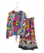 Diane Friesダイアンフレイス）の古着「ヴィンテージ総柄セットアップ」｜マルチカラー