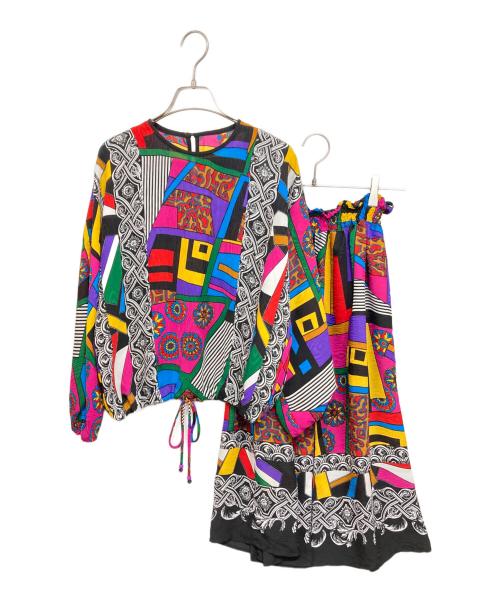 Diane Fries（ダイアンフレイス）Diane Fries (ダイアンフレイス) ヴィンテージ総柄セットアップ マルチカラー サイズ:記載なしの古着・服飾アイテム