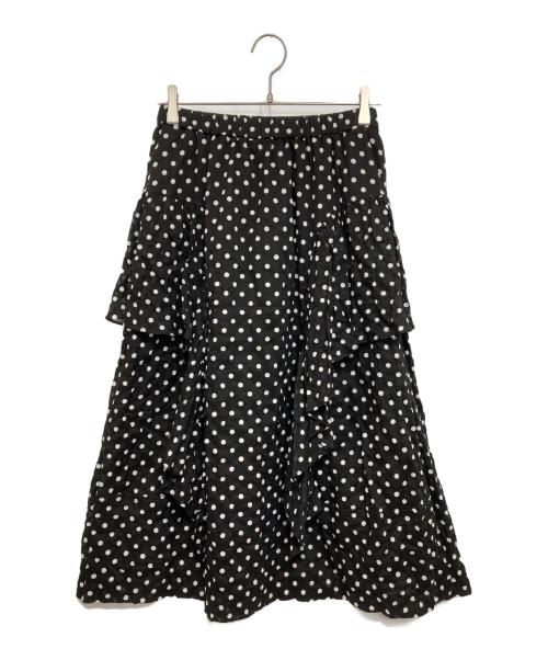 Jane Marple Dans Le Salon（ジェーンマープルネザーランドル サロン）Jane Marple Dans Le Salon (ジェーンマープルネザーランドル サロン) ドットスカート ブラック サイズ:Mの古着・服飾アイテム