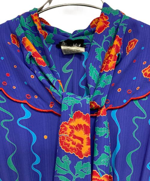 Diane Fries（ダイアンフレイス）Diane Fries (ダイアンフレイス) ヴィンテージ総柄ワンピース ブルー サイズ:FREEの古着・服飾アイテム