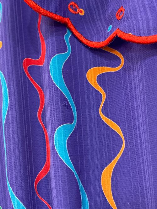 Diane Fries（ダイアンフレイス）Diane Fries (ダイアンフレイス) ヴィンテージ総柄ワンピース ブルー サイズ:FREEの古着・服飾アイテム