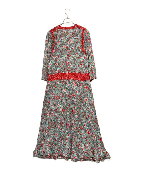 Diane Fries（ダイアンフレイス）Diane Fries (ダイアンフレイス) ヴィンテージ総柄ワンピース レッド サイズ:記載なしの古着・服飾アイテム