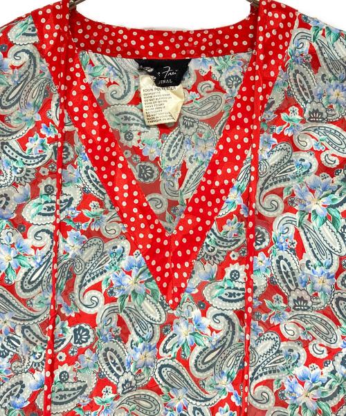 Diane Fries（ダイアンフレイス）Diane Fries (ダイアンフレイス) ヴィンテージ総柄ワンピース レッド サイズ:記載なしの古着・服飾アイテム