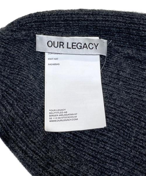 OUR LEGACY（アワーレガシー）OUR LEGACY (アワーレガシー) KNIT HAT ニット帽 グレーの古着・服飾アイテム