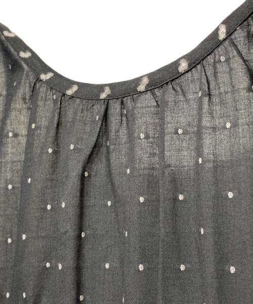 Jane Marple Dans Le Salon（ジェーンマープルネザーランドル サロン）Jane Marple Dans Le Salon (ジェーンマープルネザーランドル サロン) 襟付きドットワンピース ブラック サイズ:Mの古着・服飾アイテム