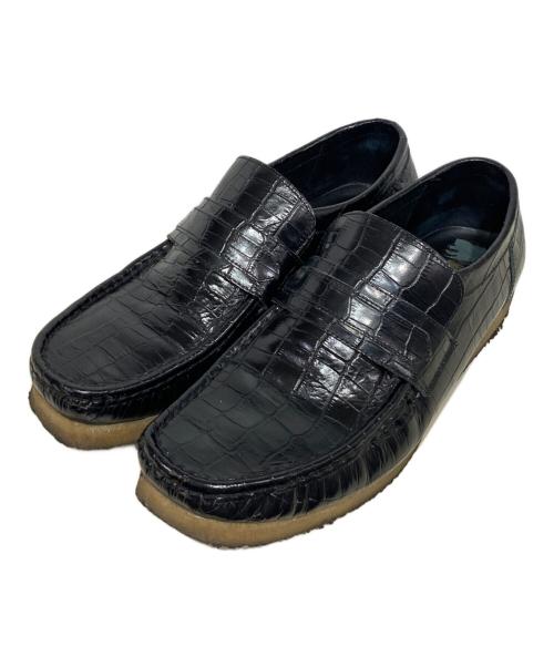 CLARKS ORIGINALS（クラークス オリジナルズ）CLARKS ORIGINALS (クラークス オリジナルズ) Walla Loafer Black Croc ブラック サイズ:27.5cmの古着・服飾アイテム