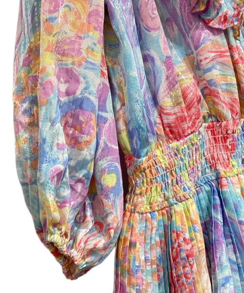 SUSAN FRIES（スーザンフライズ）Susan Fries (スーザンフライズ) ヴィンテージ総柄ワンピース マルチカラー サイズ:Ｍの古着・服飾アイテム