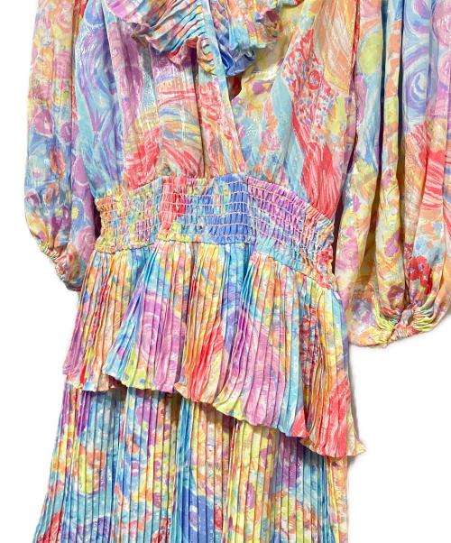 SUSAN FRIES（スーザンフライズ）Susan Fries (スーザンフライズ) ヴィンテージ総柄ワンピース マルチカラー サイズ:Ｍの古着・服飾アイテム