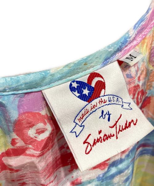 SUSAN FRIES（スーザンフライズ）Susan Fries (スーザンフライズ) ヴィンテージ総柄ワンピース マルチカラー サイズ:Ｍの古着・服飾アイテム