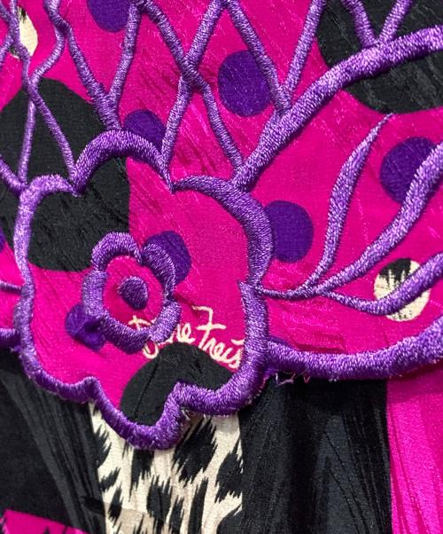 Diane Fries（ダイアンフレイス）Diane Fries (ダイアンフレイス) ヴィンテージ総柄セットアップ パープル サイズ:記載無しの古着・服飾アイテム