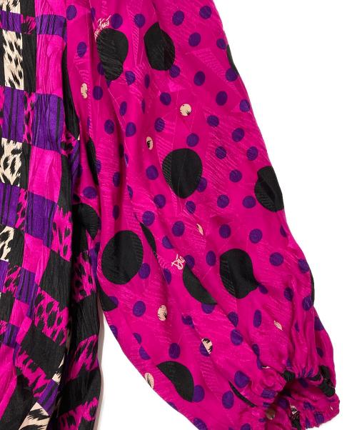 Diane Fries（ダイアンフレイス）Diane Fries (ダイアンフレイス) ヴィンテージ総柄セットアップ パープル サイズ:記載無しの古着・服飾アイテム