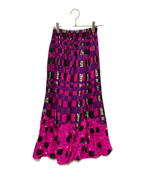 Diane Fries（ダイアンフレイス）Diane Fries (ダイアンフレイス) ヴィンテージ総柄セットアップ パープル サイズ:記載無しの古着・服飾アイテム