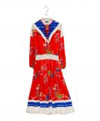 Diane Friesダイアンフレイス）の古着「ヴィンテージ総柄ワンピース」｜レッド