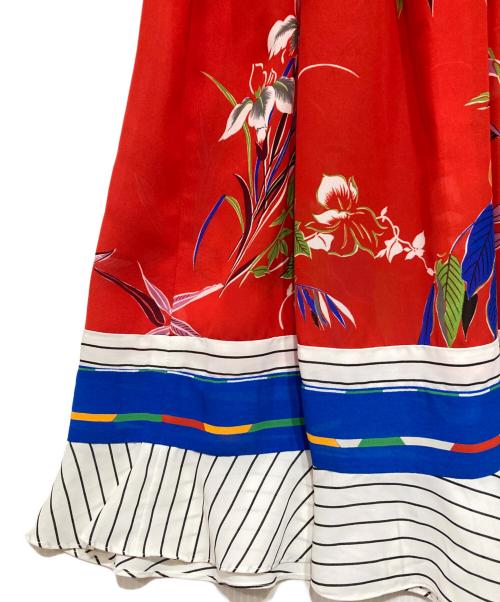 Diane Fries（ダイアンフレイス）Diane Fries (ダイアンフレイス) ヴィンテージ総柄ワンピース レッド サイズ:記載なしの古着・服飾アイテム